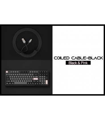 Akko Coiled Aviator Cable Black