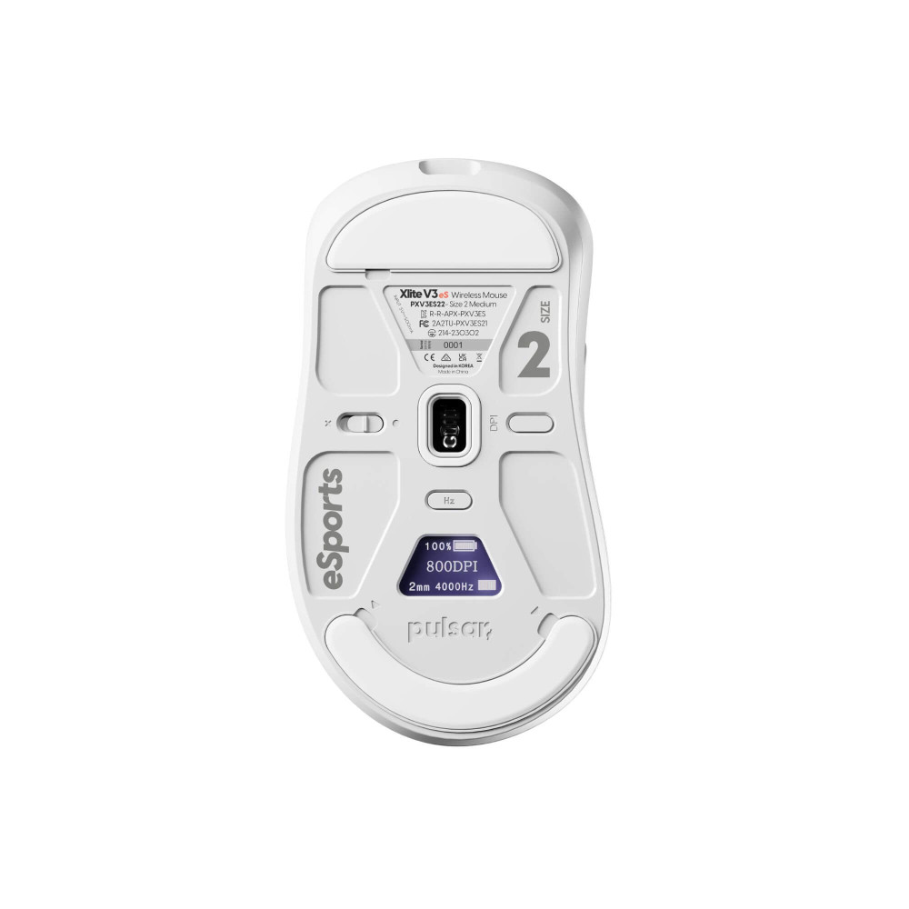 Pulsar Xlite V3 eS Wireless Blanc - Taille Moyenne 2