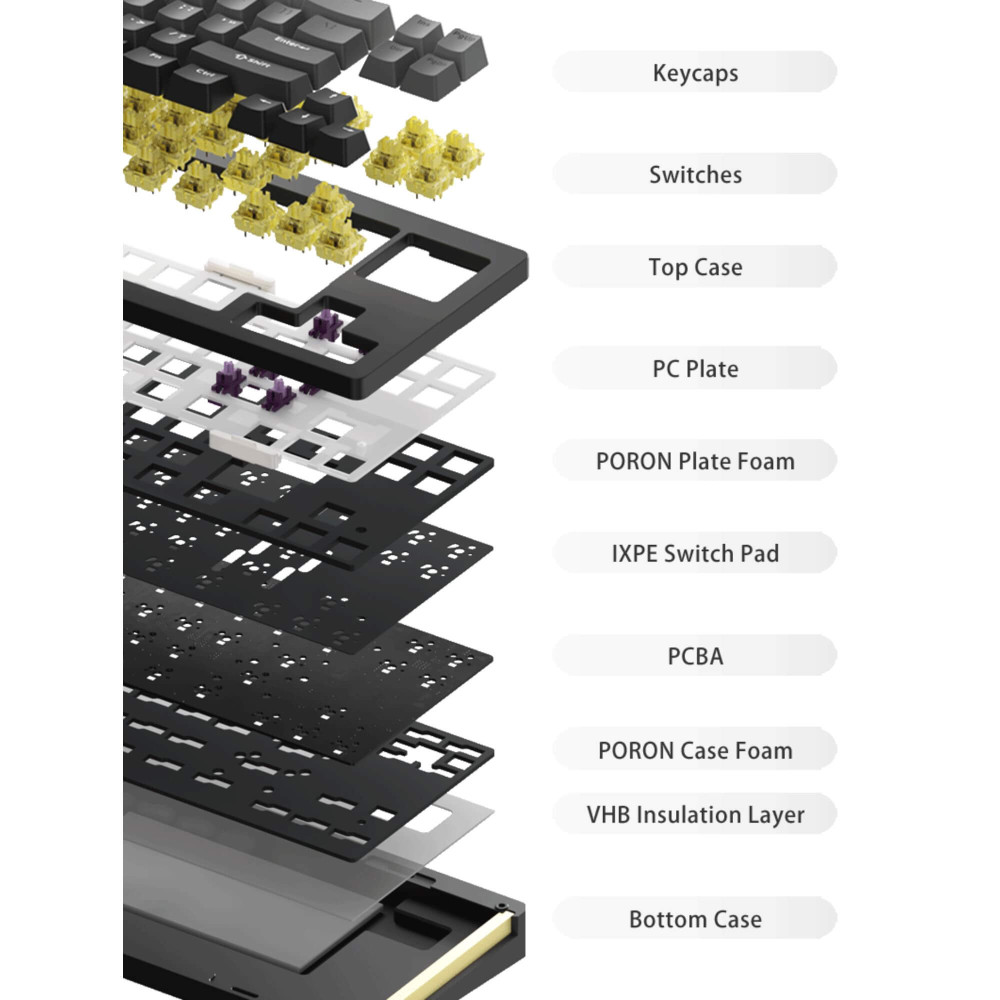Akko MonsGeek M1W SP - Clavier mécanique sans fil de haute qualité