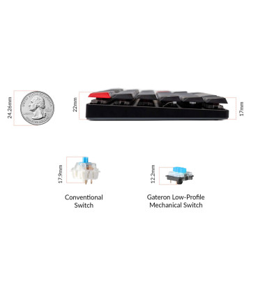 Mechanische Tastatur Keychron K3 Pro Hot-Swap Schweizer Layout (ISO-CH)