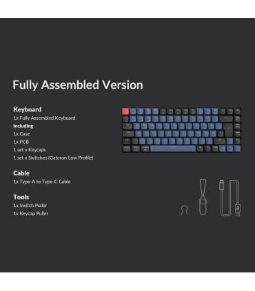 Mechanische Tastatur Keychron K3 Pro Hot-Swap Schweizer Layout (ISO-CH)