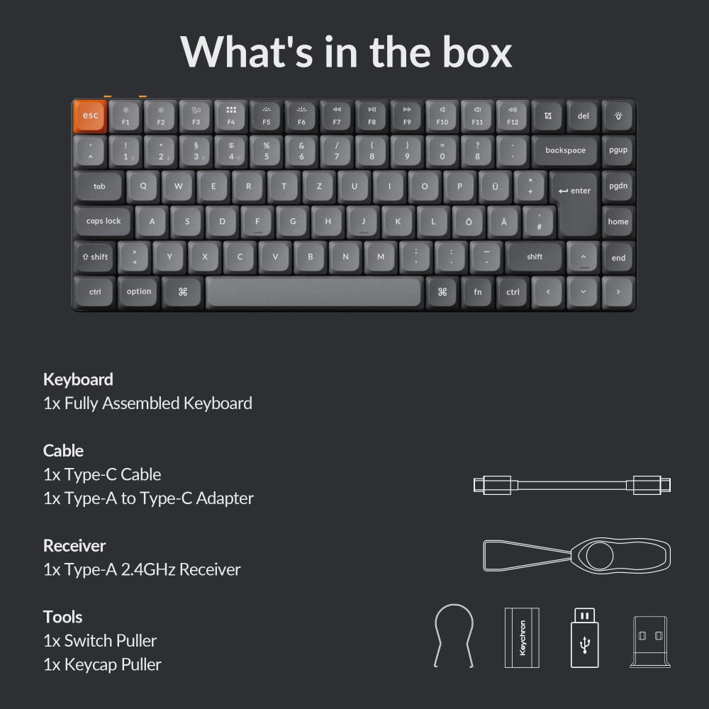 Keychron K3 Max : Clavier mécanique sans fil compact