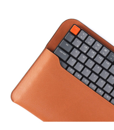 Keychron Pochette de voyage en cuir Saffiano