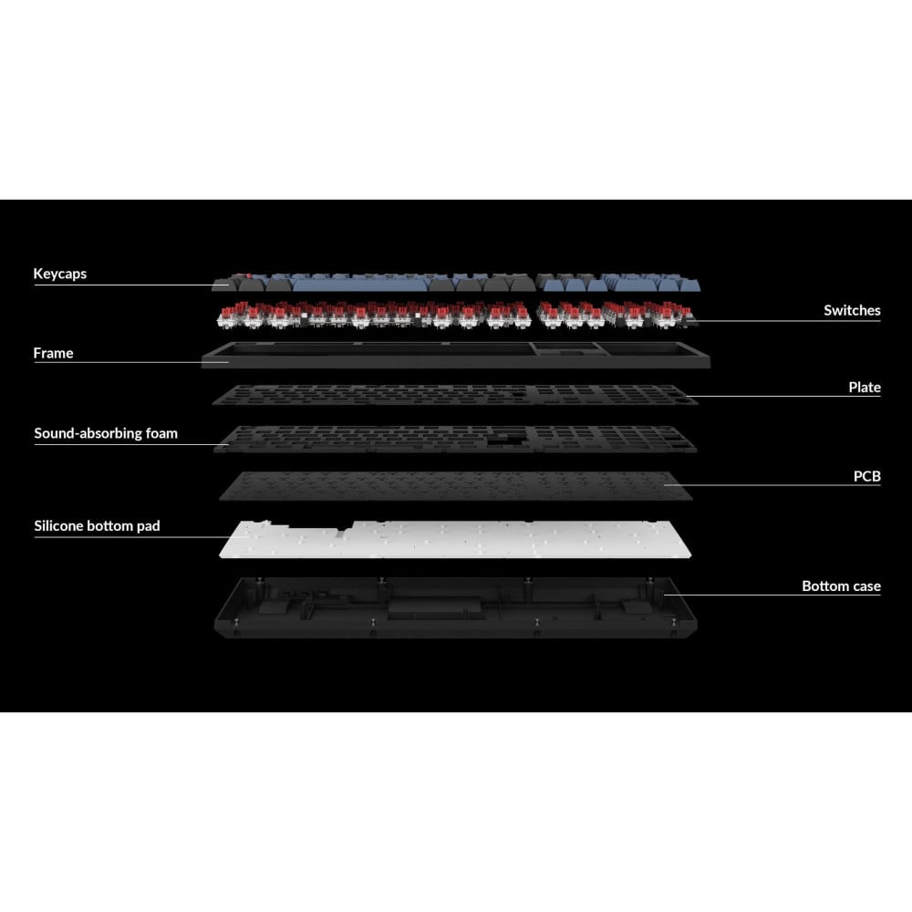 Keychron K10 Pro - Premium Mechanical Keyboard with Wireless PBT Keycaps