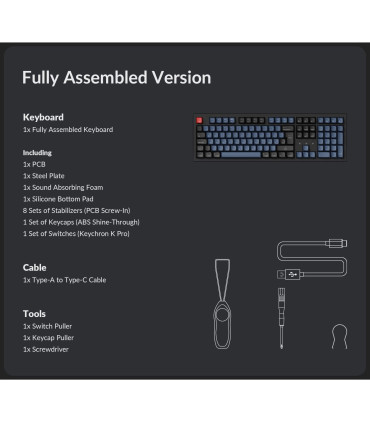 Keychron K10 Pro - Clavier mécanique haut de gamme avec capuchons de touches PBT sans fil