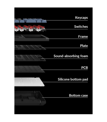 Keychron K10 Pro - Clavier mécanique haut de gamme avec capuchons de touches PBT sans fil