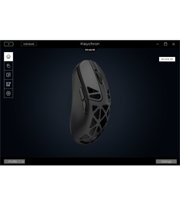 Keychron Mini souris ultralégère M3 avec boîtier 4000 Hz et magnésium