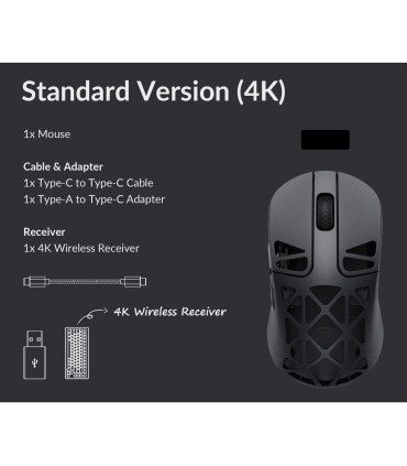Keychron M3 Mini Ultraleichte Maus mit 4000 Hz & Magnesiumgehäuse