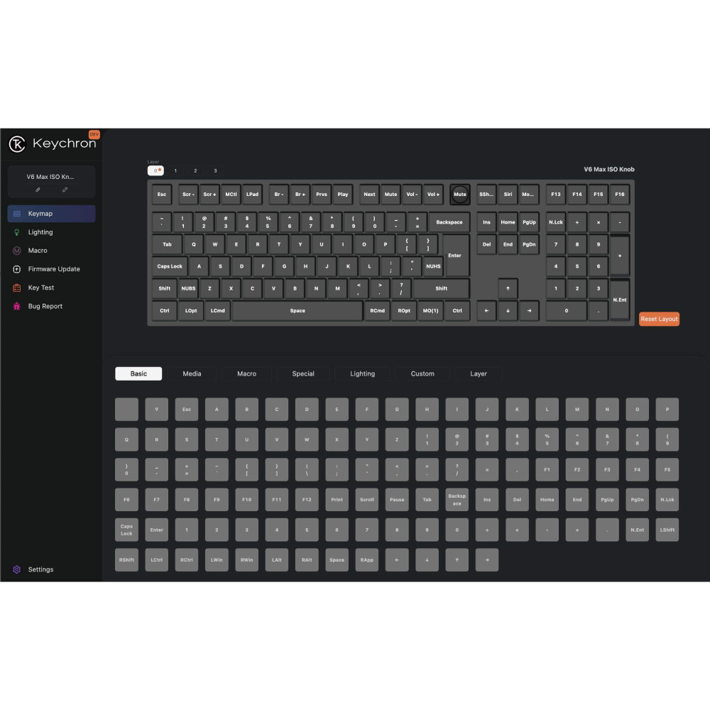 Keychron V6 Max – Kabellose mechanische QMK-Tastatur mit Full-Size-Layout