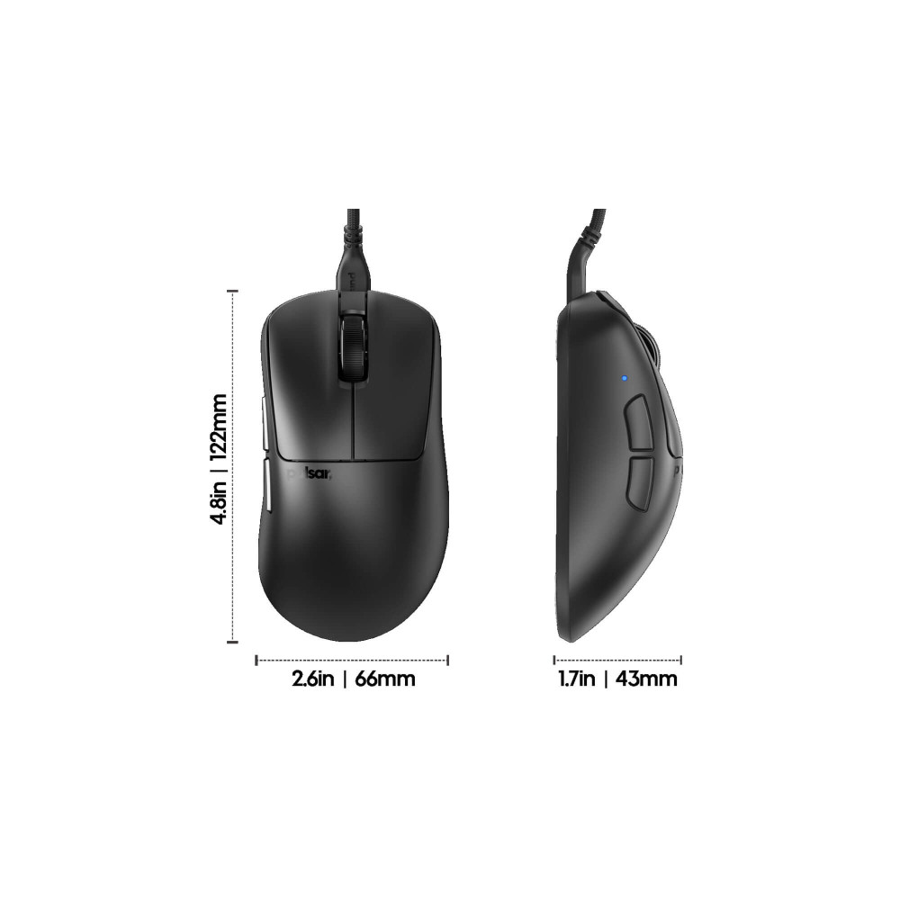 Pulsar souris de jeu filaire Xlite – ergonomique, ultra-légère et précise pour les joueurs professionnels