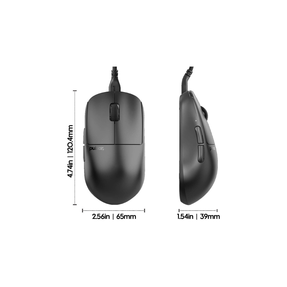 Pulsar X2H Wired Gaming Mouse – Ultralight, Ergonomic & Highest Precision for Pro Gamers