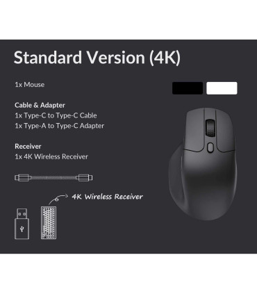 Keychron souris M6 (version 4K) – Précision et confort pour chaque utilisateur