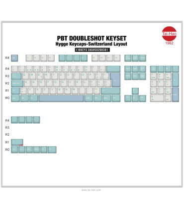 Tai-Hao PBT Hygge Keycaps 116 touches (ISO-CH)