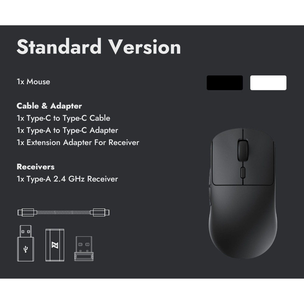 Lemokey G2 Gaming Maus – Ultraleicht, 8000 Hz Polling-Rate, kabellos & für Pro-Gaming