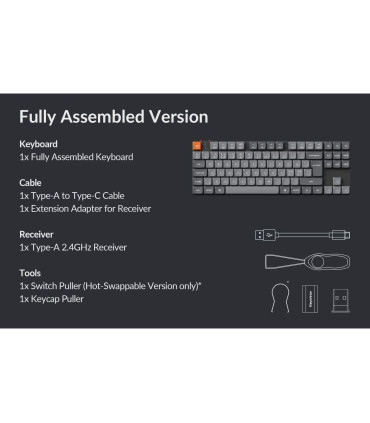 Keychron K1 Max – Ultraflache, kabellose mechanische Tastatur für Mac & Windows