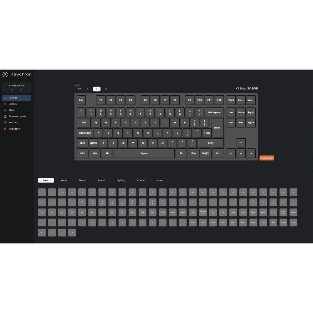 Keychron K1 Max – Clavier mécanique sans fil ultra-mince pour Mac et Windows