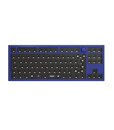 Keychron Q3 QMK Barebone ISO Navy Blue avec bouton