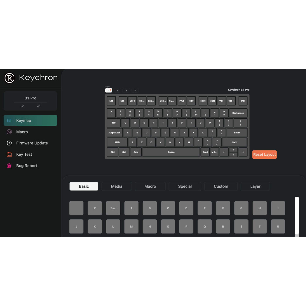 Keychron B1 Pro – Ultraleichte Kabellose Tastatur mit Langer Akkulaufzeit