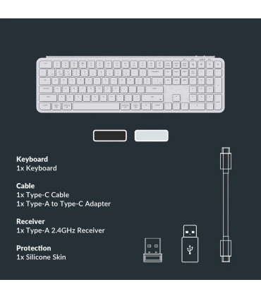 Keychron B6 Pro – Clavier sans fil ultra-léger avec longue durée de vie de la batterie