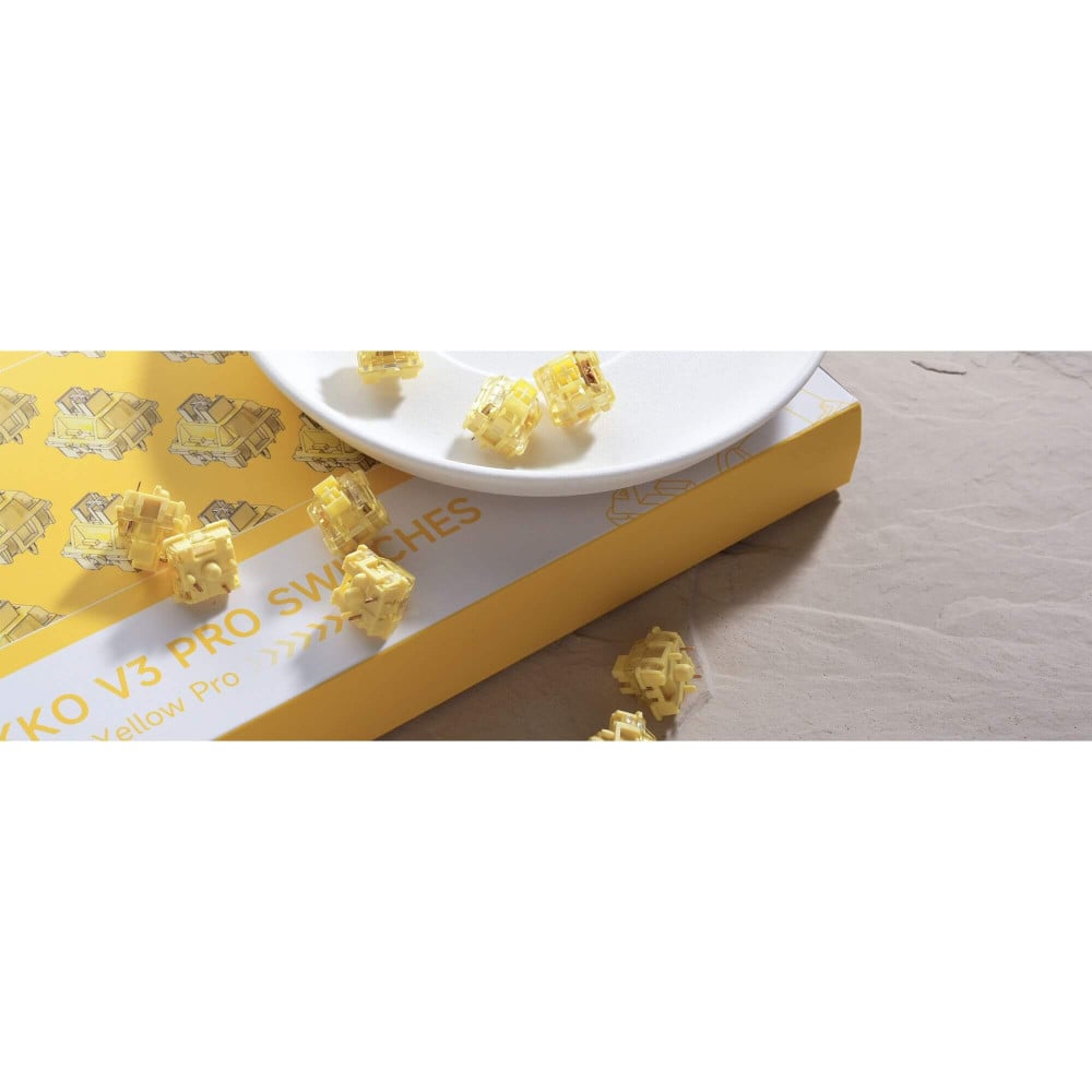 Akko V3 Cream Yellow Pro : Des commutateurs précis et fluides avec un son amélioré