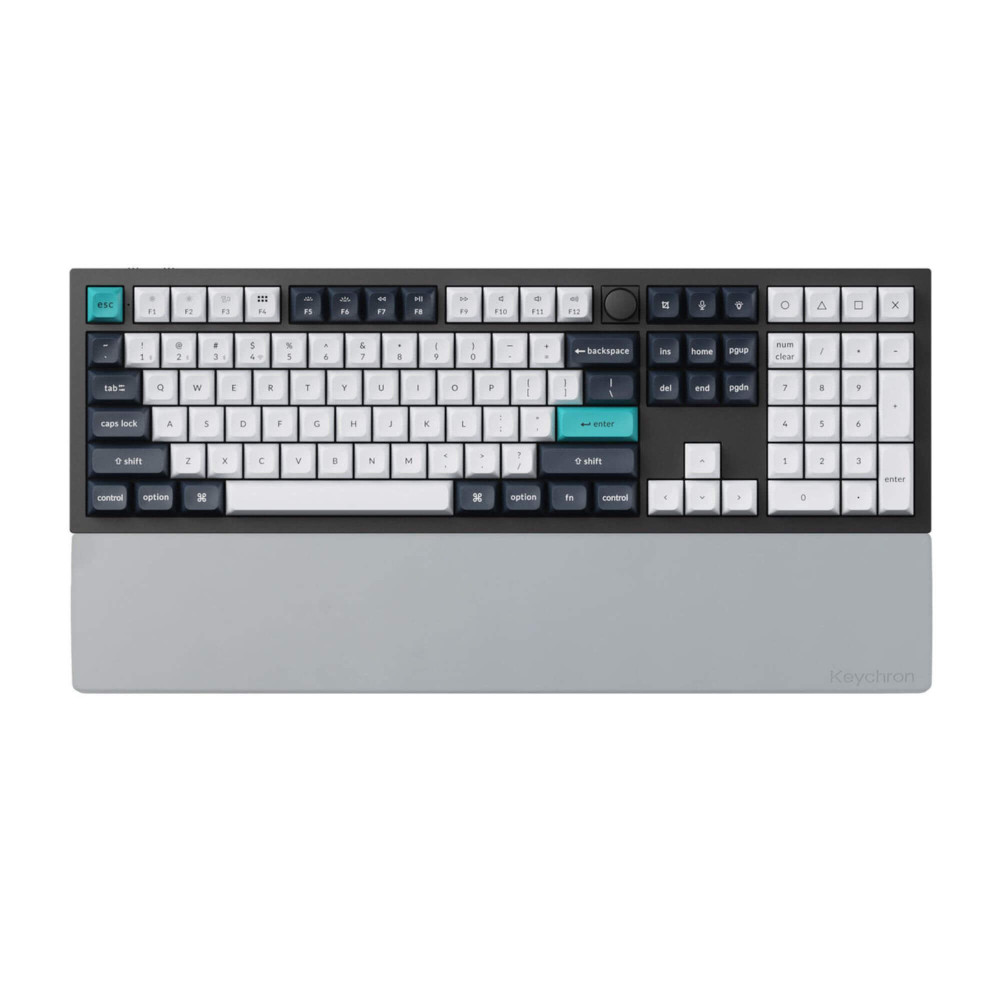 Keychron Repose-poignets en silicone gris K10 Pro / K10 Max / Q6 / Q6 Pro / Q6 Max / V6 / V6 Max