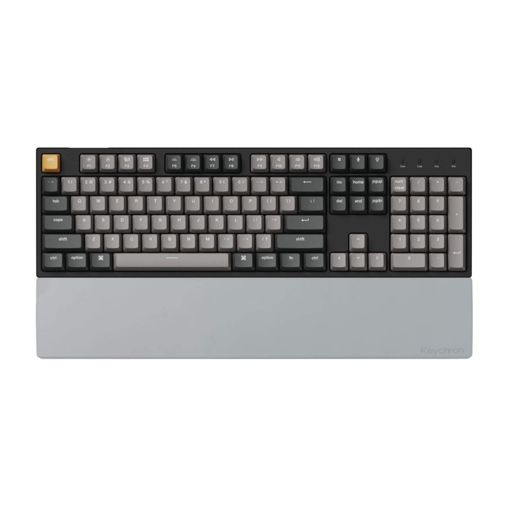 Keychron Repose-poignets en silicone gris K10 / K10 v2 / C2 / C2 Pro