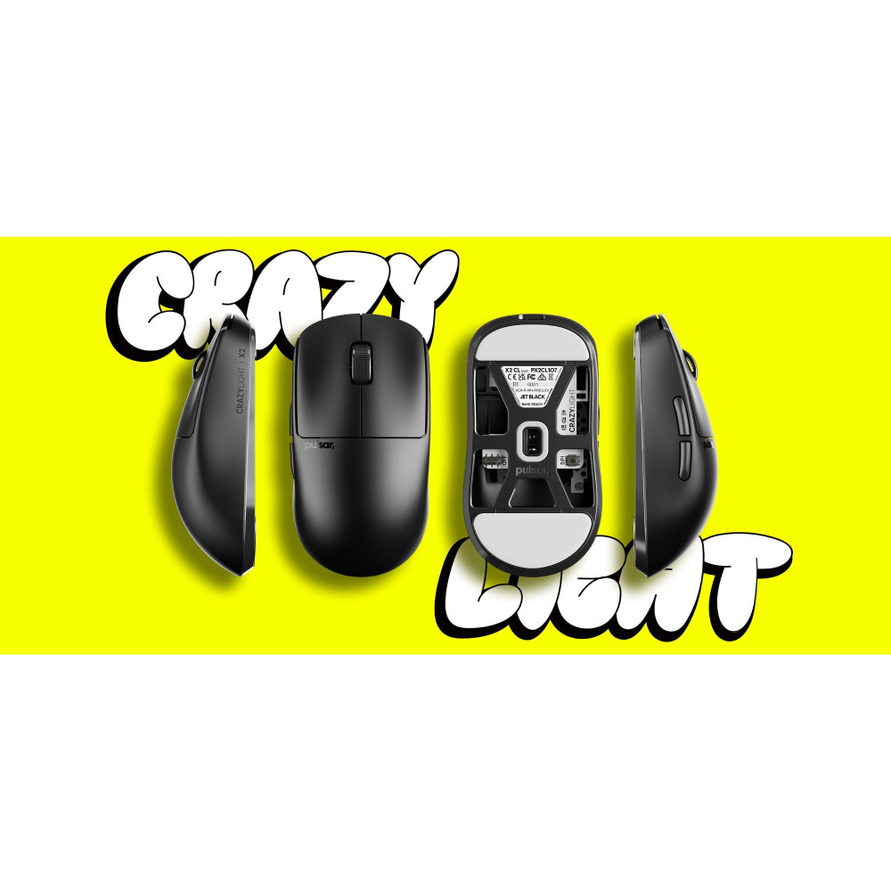Souris e-sportPulsar X2 CrazyLight – ultralégère pour les joueurs professionnels