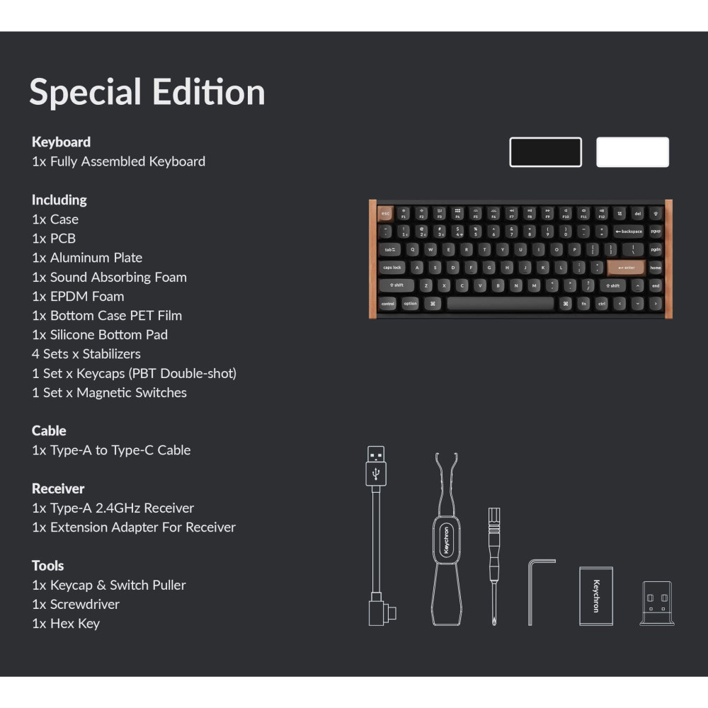 Keychron K2 HE – Clavier magnétique en bois pour le jeu et la productivité