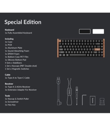 Keychron K2 HE – Clavier magnétique en bois pour le jeu et la productivité