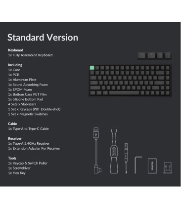 Keychron K2 HE – Magnetische Holz Tastatur für Gaming & Produktivität