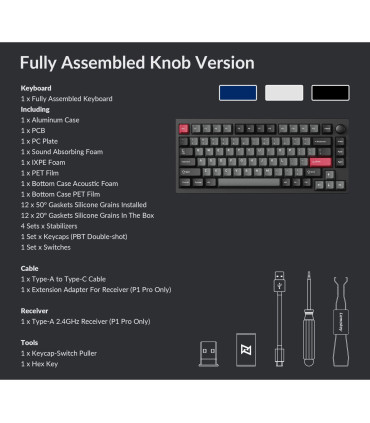 Lemokey P1 Pro : Clavier de jeu haut de gamme à 75 % avec boîtier RVB et aluminium