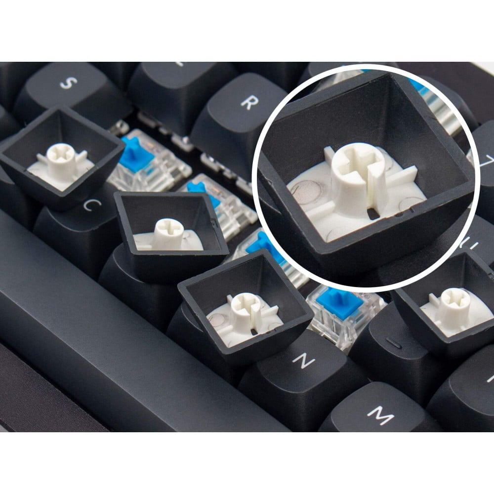 PBT keycaps in Swiss layout ISO-CH with 141 keys in Cherry profile