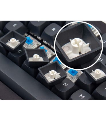 PBT keycaps in Swiss layout ISO-CH with 141 keys in Cherry profile