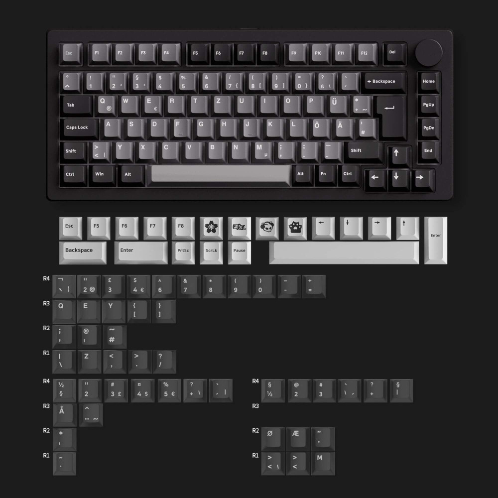 Akko MonsGeek M1 V5 VIA Black & Silver ISO – Premium Gaming Keyboard