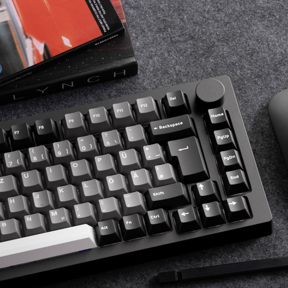 Akko MonsGeek M1 V5 VIA Noir & Argent ISO – Clavier de jeu haut de gamme