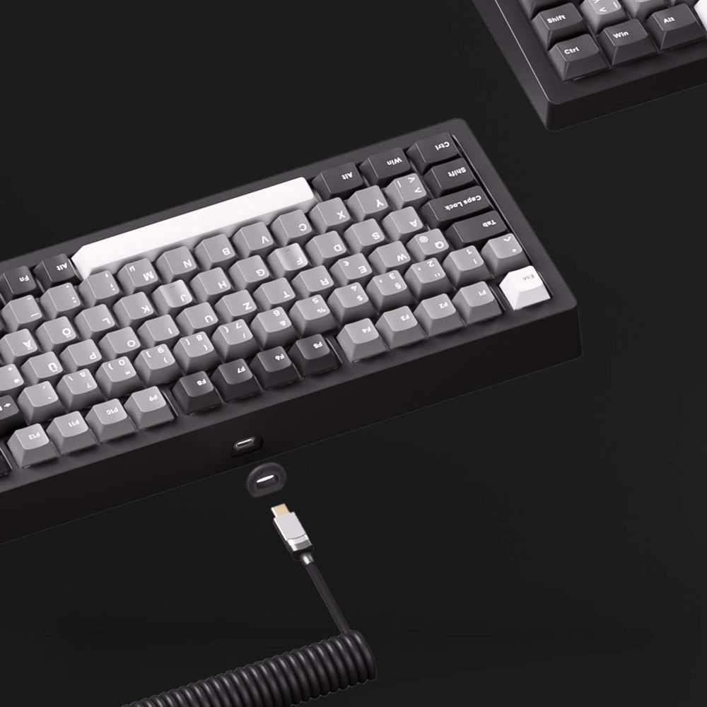 Akko MonsGeek M1 V5 VIA Noir & Argent ISO – Clavier de jeu haut de gamme