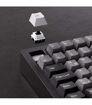 Akko MonsGeek M1 V5 VIA Noir & Argent ISO – Clavier de jeu haut de gamme