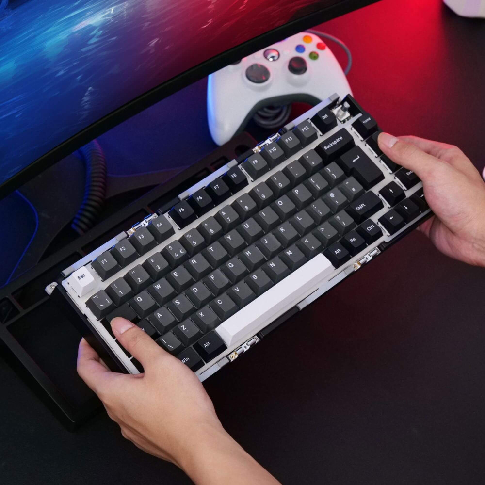 Akko MonsGeek M1 V5 VIA Noir & Argent ISO – Clavier de jeu haut de gamme