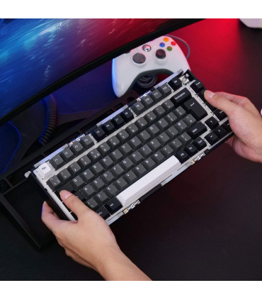 Akko MonsGeek M1 V5 VIA Noir & Argent ISO – Clavier de jeu haut de gamme