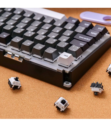Akko MonsGeek M1 V5 VIA Noir & Argent ISO – Clavier de jeu haut de gamme