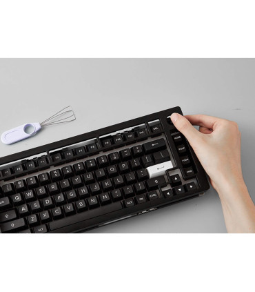 Akko MonsGeek M1 V5 VIA Black & Silver ISO – Premium Gaming Tastatur