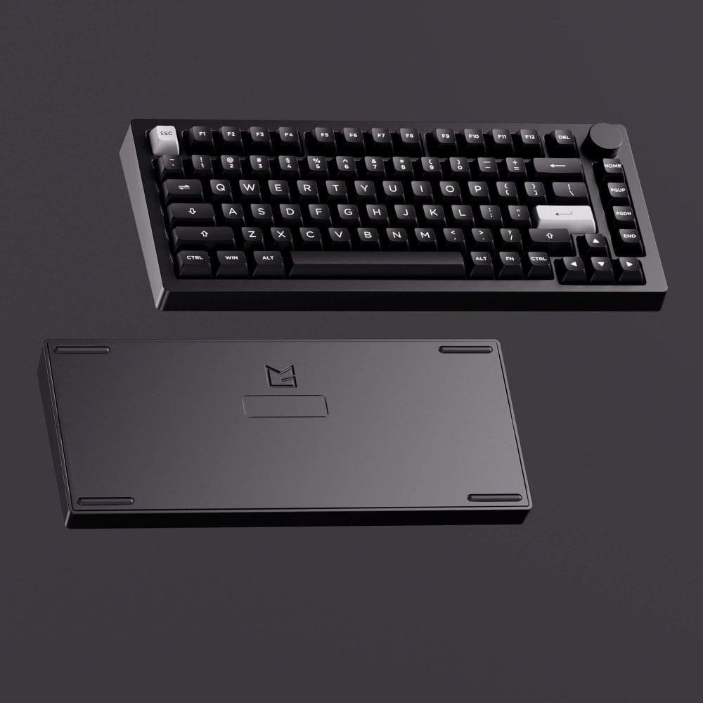 Akko MonsGeek M1 V5 VIA Noir & Argent ISO – Clavier de jeu haut de gamme