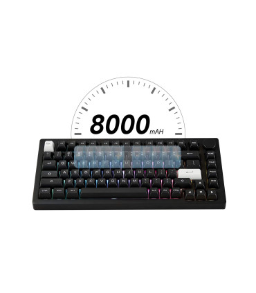 Akko MonsGeek M1 V5 VIA Noir & Argent ISO – Clavier de jeu haut de gamme