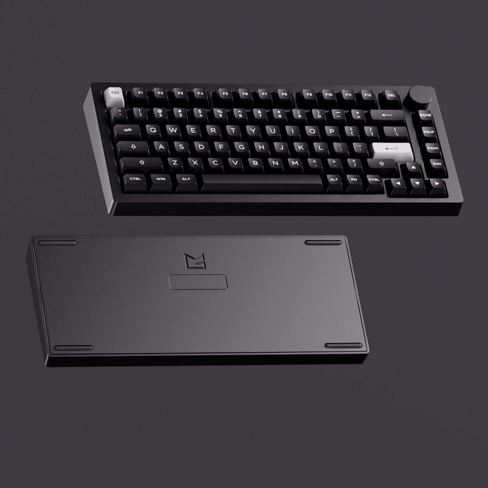 Akko MonsGeek M1 V5 VIA Black & Silver ISO – Premium Gaming Tastatur
