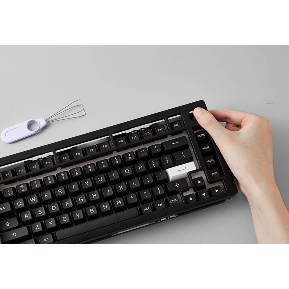 Akko MonsGeek M1 V5 VIA Noir & Argent ISO – Clavier de jeu haut de gamme