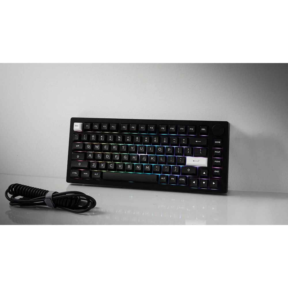 Akko MonsGeek M1 V5 VIA Black & Silver ISO – Premium Gaming Tastatur