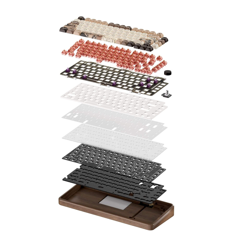 Akko MU02 Mechanische Holztastatur – Eleganz trifft Technologie