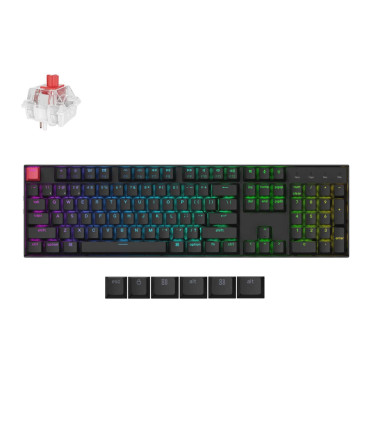 Keychron K10 V2 – Clavier sans fil et remplaçable à chaud avec RGB et QMK