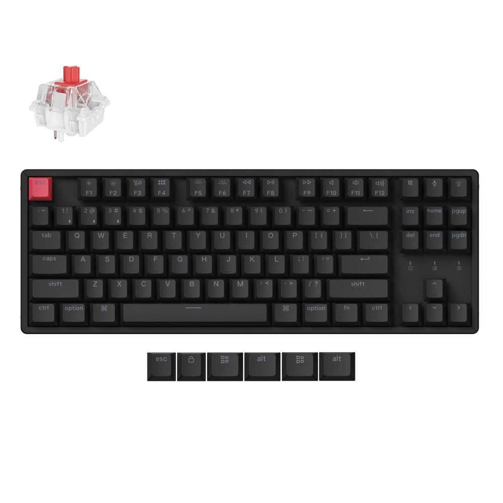 Keychron K8 V2 – Clavier sans fil et remplaçable à chaud avec RGB et QMK