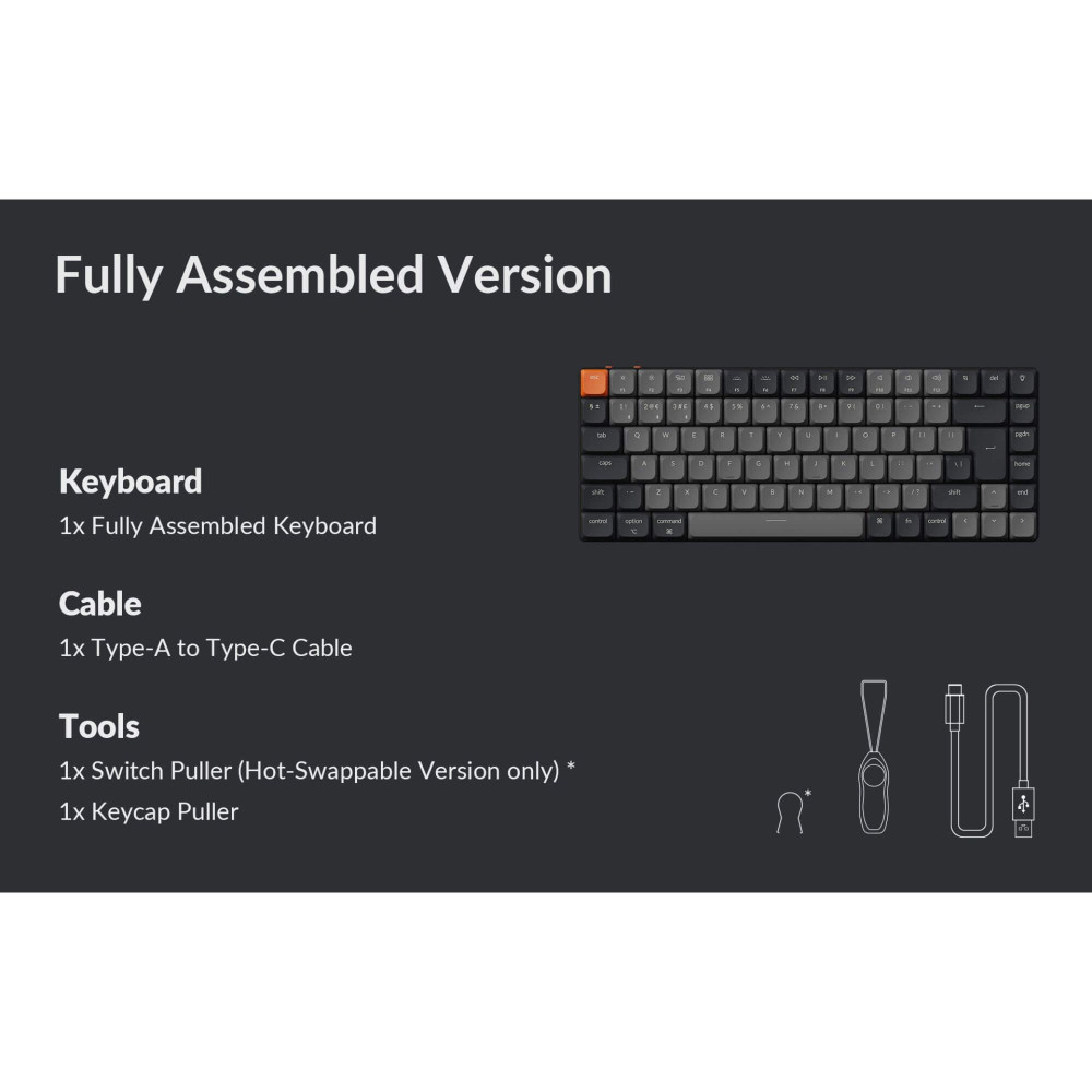 Keychron K3 QMK (Version 3) – Ultradünne mechanische Tastatur mit QMK & RGB